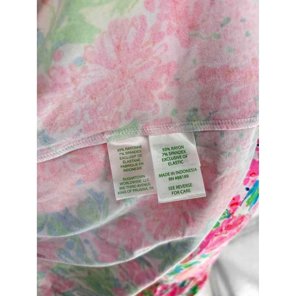 Size M Lilly Pulitzer Multi-Color Cotton Dress - Picture 3 of 5